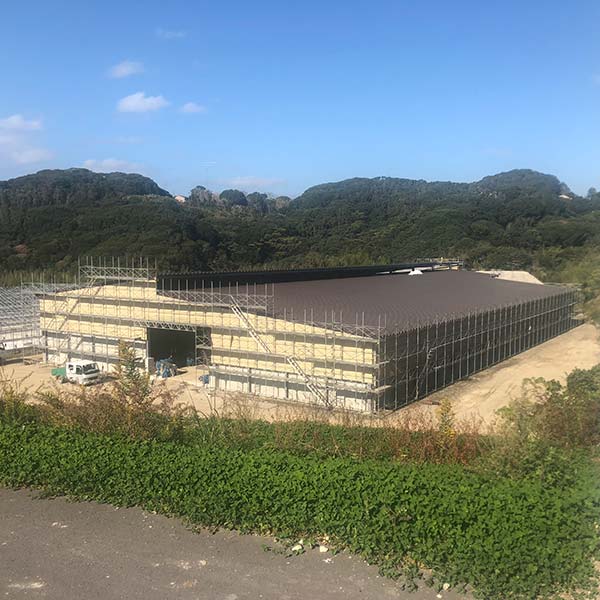 牛舎新築工事